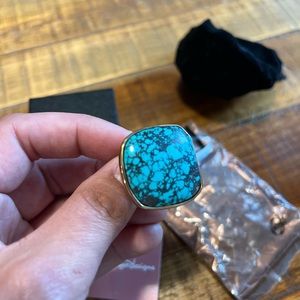 NIB - Deb by design turquoise and bronze ring